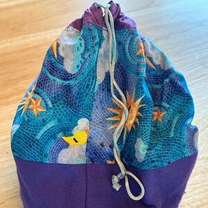 vintage whimsigoth drawstring bag